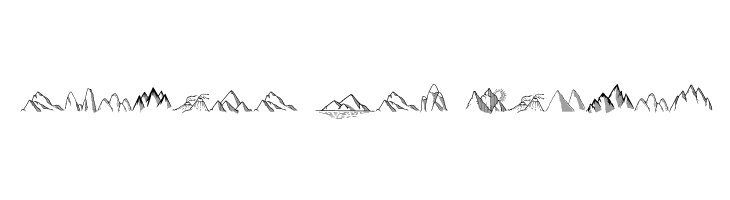 Mountains Set  Free Fonts Download