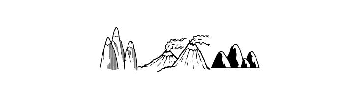 Mountains Set  Free Fonts Download