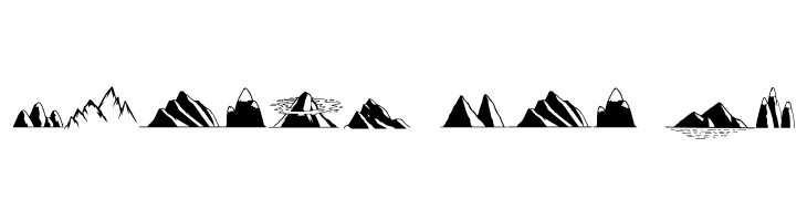 Mountains Set  Free Fonts Download