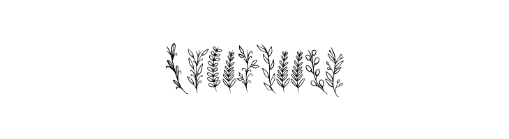 Dedaunan  Free Fonts Download