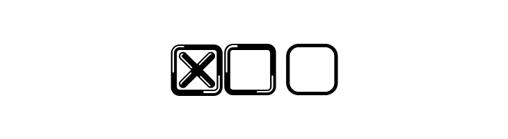 Check And Uncheck Regular  Free Fonts Download