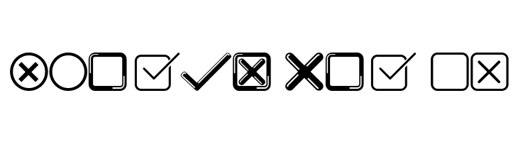 Check And Uncheck Regular  Free Fonts Download