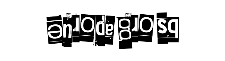 Extraoin Zhurdlyou Upside Down  Free Fonts Download