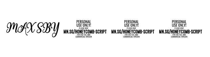 Honeycomb Script PERSONAL USE Regular  Free Fonts Download