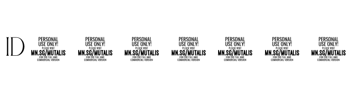 Mutalis Fashion PERSONAL USE Regular  Free Fonts Download