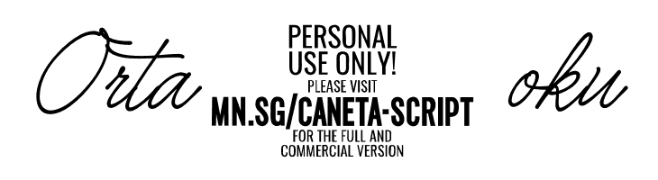 Caneta Script PERSONAL USE Regular  Free Fonts Download