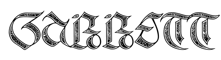 Gotika Ornament PERSONAL USE Regular  Free Fonts Download