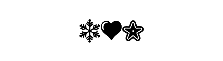 Winterlight Symbols PERSONAL Regular  Free Fonts Download