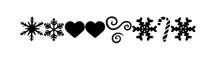 Winterlight Symbols PERSONAL Regular  Free Fonts Download