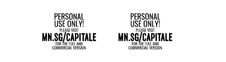 Capitaly Script PERSONAL USE Regular  Free Fonts Download