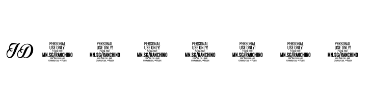 Ranchino Script Bold PERSONAL Regular  Free Fonts Download