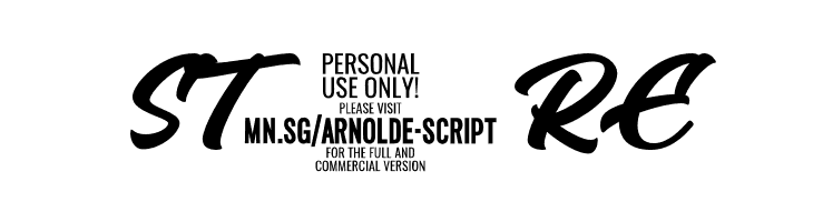Arnolde Script PERSONAL USE Regular  Free Fonts Download