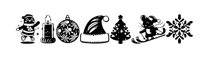 Christmas Carol Symbols Regular  Free Fonts Download