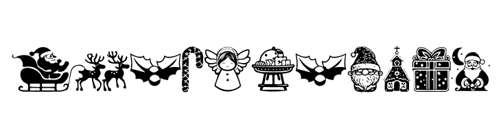 Christmas Carol Symbols Regular  Free Fonts Download