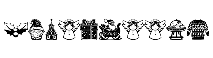 Christmas Carol Symbols Regular  Free Fonts Download