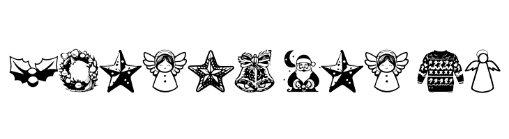 Christmas Carol Symbols Regular  Free Fonts Download