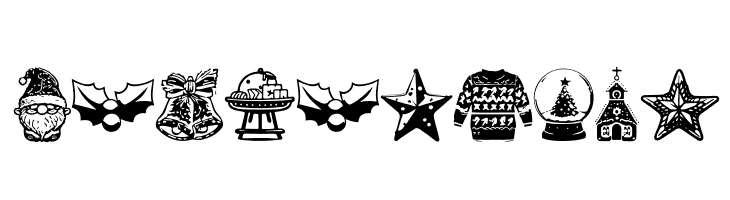 Christmas Carol Symbols Regular  Free Fonts Download