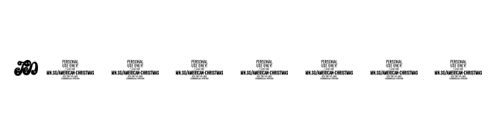 American Christmas 2 PERSONAL Regular  Free Fonts Download