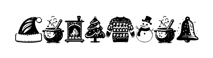 American Christmas Symbols Regular  Free Fonts Download