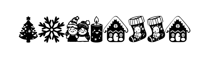 American Christmas Symbols Regular  Free Fonts Download