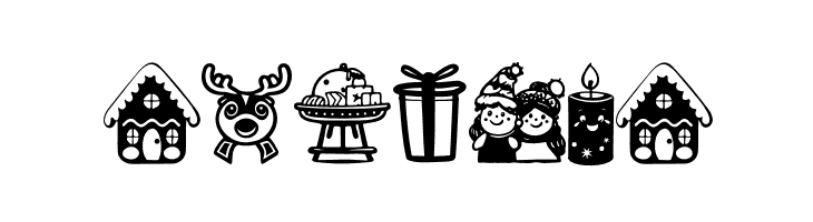 American Christmas Symbols Regular  Free Fonts Download