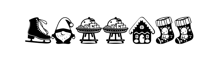 American Christmas Symbols Regular  Free Fonts Download