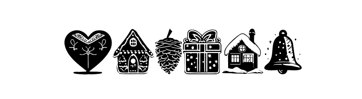 American Christmas Symbols Regular  Free Fonts Download