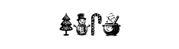 American Christmas Symbols Regular  Free Fonts Download