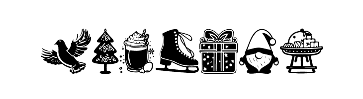 American Christmas Symbols Regular  Free Fonts Download