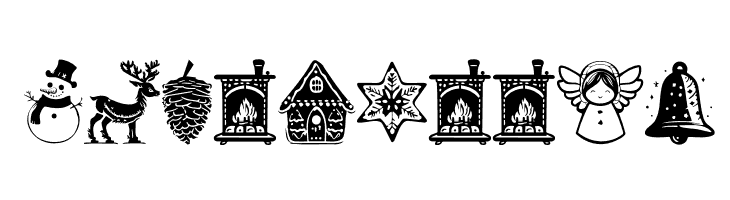 American Christmas Symbols Regular  Free Fonts Download
