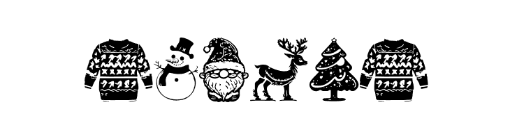 American Christmas Symbols Regular  Free Fonts Download