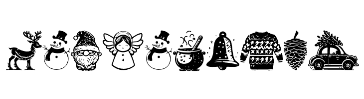 American Christmas Symbols Regular  Free Fonts Download