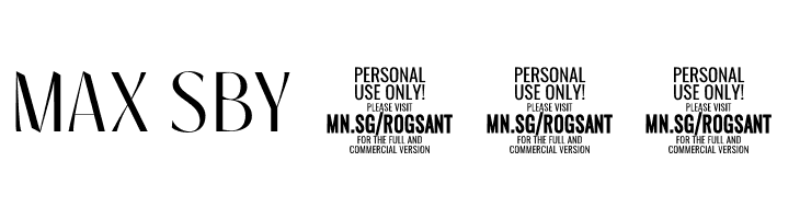 Rogsant Crisp PERSONAL USE Regular  Free Fonts Download