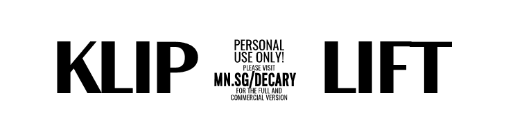 Decary Sans PERSONAL USE Regular  Free Fonts Download