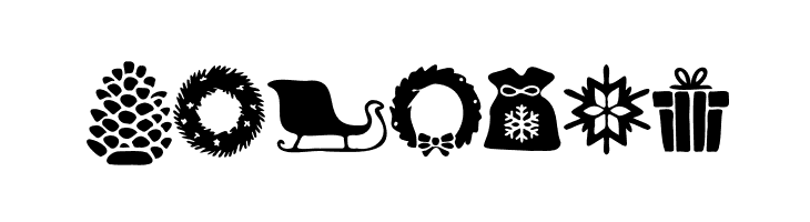 Wonderful Christmas Symbols Regular  Free Fonts Download