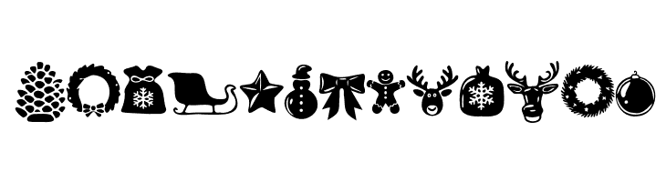 Wonderful Christmas Symbols Regular  Free Fonts Download