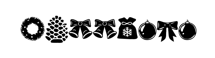 Wonderful Christmas Symbols Regular  Free Fonts Download