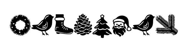 Wonderful Christmas Symbols Regular  Free Fonts Download