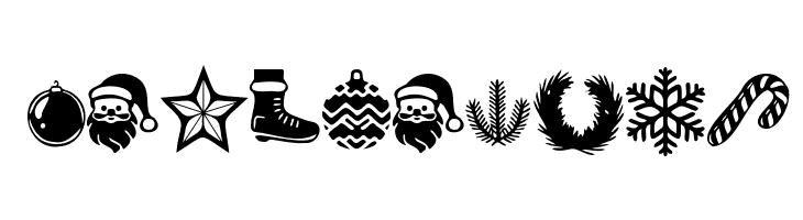Wonderful Christmas Symbols Regular  Free Fonts Download
