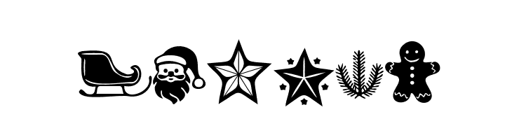 Wonderful Christmas Symbols Regular  Free Fonts Download
