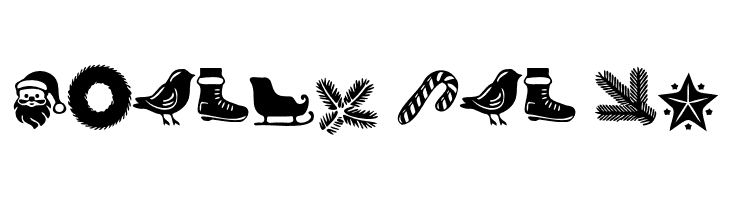 Wonderful Christmas Symbols Regular  Free Fonts Download
