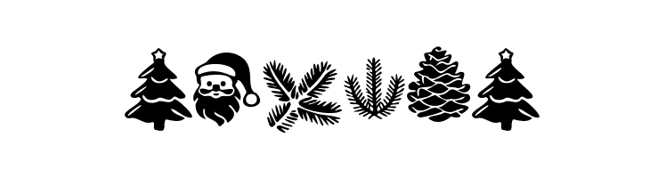 Wonderful Christmas Symbols Regular  Free Fonts Download