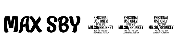 Bronkey PERSONAL USE ONLY Regular  Free Fonts Download