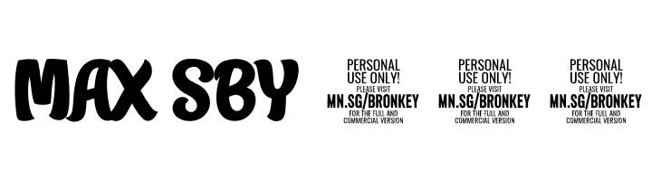 Bronkey PERSONAL USE ONLY Bold  Free Fonts Download