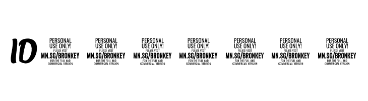 Bronkey PERSONAL USE ONLY Thin  Free Fonts Download