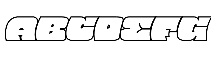 Barred Outline PERSONAL USE Regular  Free Fonts Download
