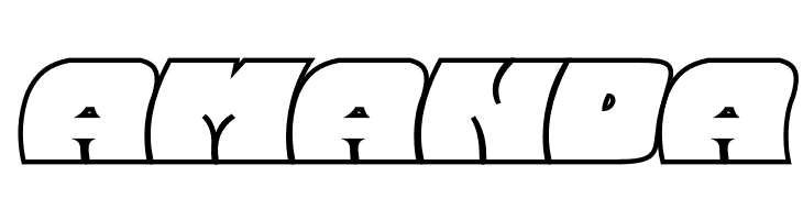 Barred Outline PERSONAL USE Regular  Free Fonts Download