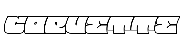 Barred Outline PERSONAL USE Regular  Free Fonts Download