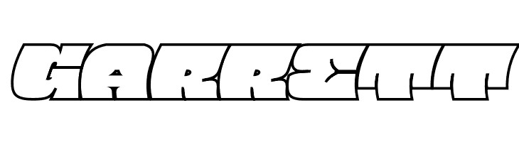 Barred Outline PERSONAL USE Regular  Free Fonts Download