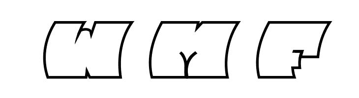 Barred Outline PERSONAL USE Regular  Free Fonts Download